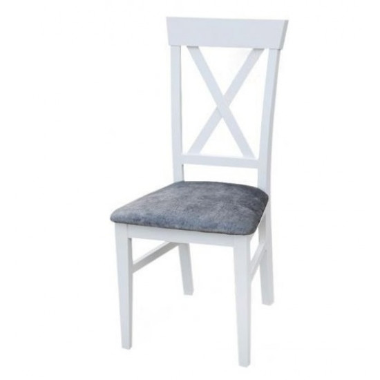 Kitchen chair Cascade wood white/fabric Tesla 11 gray 920*460*420 Mix Mebli