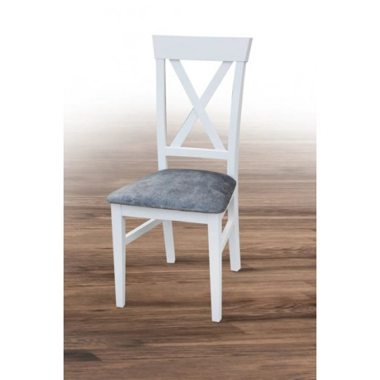 Kitchen chair Cascade wood white/fabric Tesla 11 gray 920*460*420 Mix Mebli