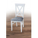 Kitchen chair Cascade wood white/fabric Tesla 11 gray 920*460*420 Mix Mebli