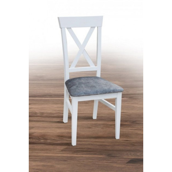 Kitchen chair Cascade wood white/fabric Tesla 11 gray 920*460*420 Mix Mebli