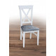 Kitchen chair Cascade wood white/fabric Tesla 11 gray 920*460*420 Mix Mebli