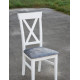 Kitchen chair Cascade wood white/fabric Tesla 11 gray 920*460*420 Mix Mebli