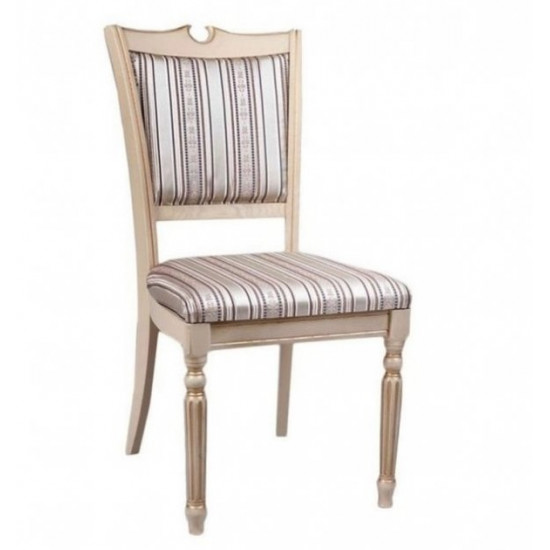 Wooden living room chair Sicily Lux 480*420*960 Ivory+patina Mix Mebli