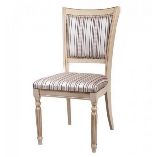 Wooden living room chair Sicily Lux 480*420*960 Ivory+patina Mix Mebli