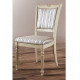 Wooden living room chair Sicily Lux 480*420*960 Ivory+patina Mix Mebli