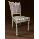 Wooden living room chair Sicily Lux 480*420*960 Ivory+patina Mix Mebli