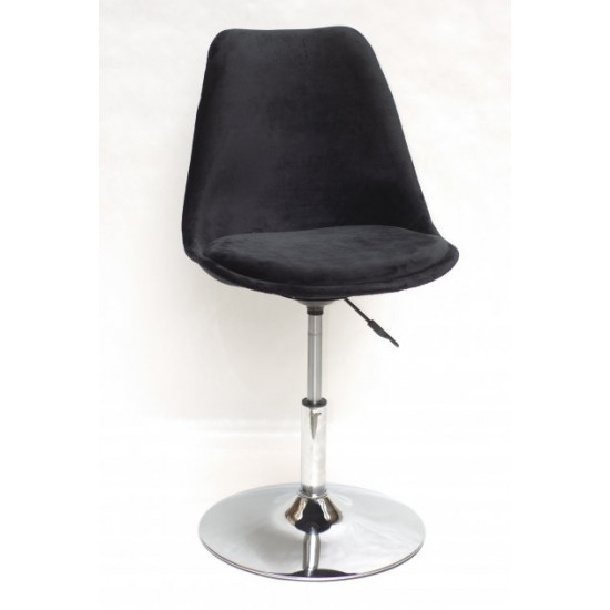 Chair Milan CH-BASE Soft Velvet Onder Mebli Black B-4