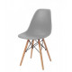 Chair Smile 460x500x810 wood/polypropylene gray Mix Mebli