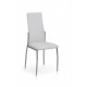 Chair Carmen 410x510x990 metal chrome/leatherette white Mix Mebli