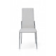 Chair Carmen 410x510x990 metal chrome/leatherette white Mix Mebli