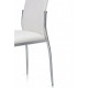 Chair Carmen 410x510x990 metal chrome/leatherette white Mix Mebli