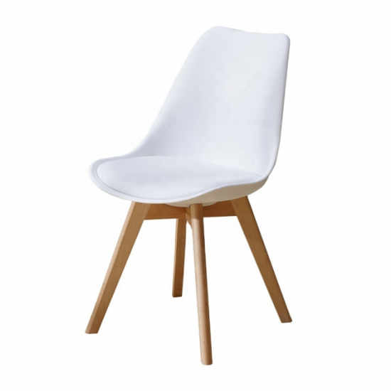 Teide chair 480*530*840 made of Wood/polypropylene, white leatherette Mix Mebli