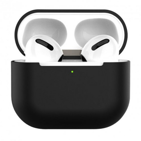 Чорний силіконовий Чохол для навушників AirPods 3 QA Case