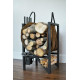 GoodsMetall metal firewood rack in Loft style 600x400x350 DK4