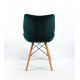 Chair Nolan Velvet Onder Mebli Green B-1003