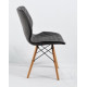 Chair Nolan Velvet Onder Mebli Gray B-1004