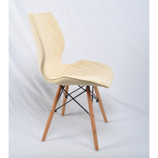 Chair Nolan Velvet Onder Mebli Milk B-1020