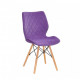 Chair Nolan Velvet Onder Mebli Purple B-1013