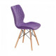 Chair Nolan Velvet Onder Mebli Purple B-1013