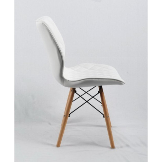 Chair Nolan Eco leather Onder Mebli White