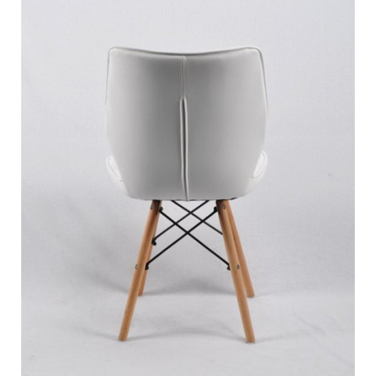 Chair Nolan Eco leather Onder Mebli White