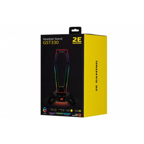 3in1 stand for headset 2E Gaming GST330 RGB 7.1 USB Black (2E-GST330UB)