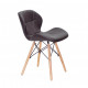 Chair Invar Eco leather Onder Mebli Brown 80