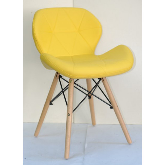 Chair Invar Eco leather Onder Mebli Yellow 12