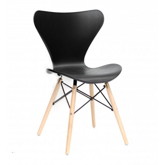 Chair Max Onder Mebli Black 04