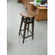 Wooden bar stool Mix Furniture Circle dark walnut