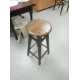 Wooden bar stool Mix Furniture Circle dark walnut