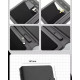 Notepad, business diary with 32 GB flash drive and wireless charging, with Powerbank pen Gray