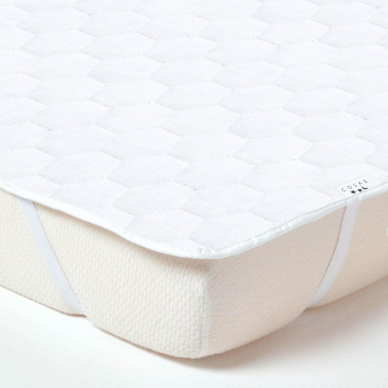 Atelier Romana mattress pad synthetic/microfiber 160x200 white