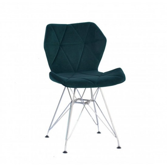 Chair Greg CH-ML Velvet Onder Mebli Green B-1003