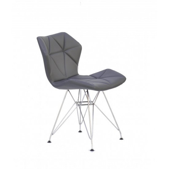 Chair Greg CH-ML Eco leather Onder Mebli Gray 1001