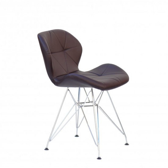 Chair Invar CH-ML Eco leather Onder Mebli Brown 80