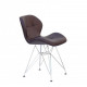 Chair Invar CH-ML Eco leather Onder Mebli Brown 80