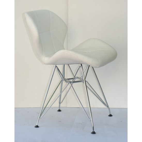 Chair Invar CH-ML Eco leather Onder Mebli White