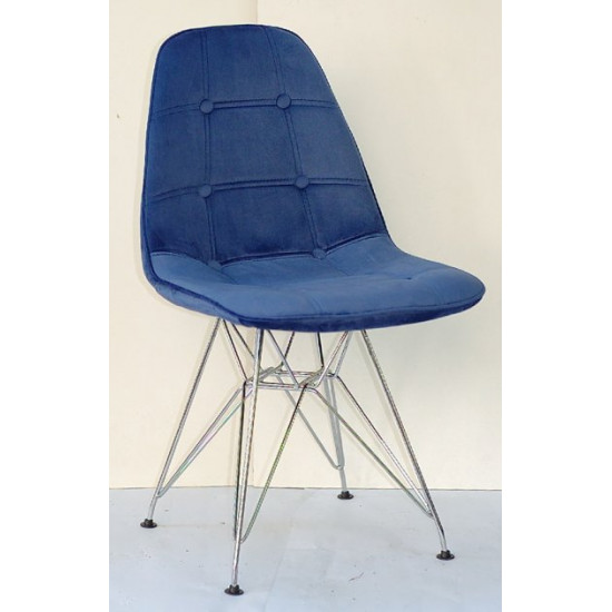 Chair Alex CH-ML Velvet Onder Mebli Blue B-1