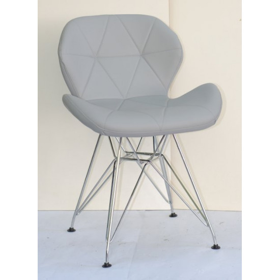 Chair Invar CH-ML Eco leather Onder Mebli Gray 35