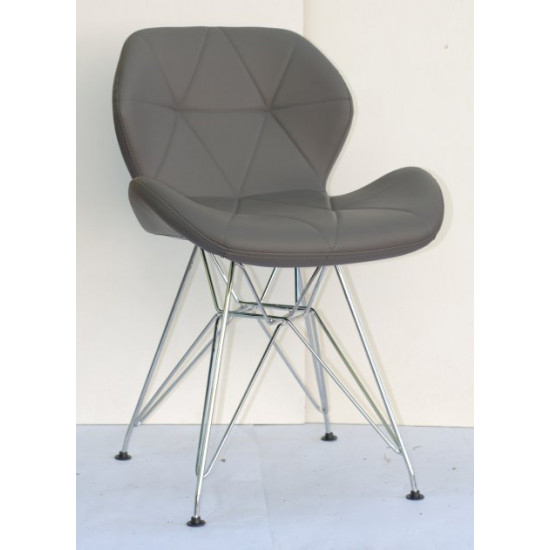 Chair Invar CH-ML Eco leather Onder Mebli Gray 21