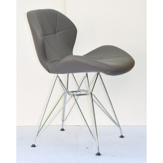 Chair Invar CH-ML Eco leather Onder Mebli Gray 21