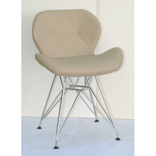 Chair Invar CH-ML Eco leather Onder Mebli Beige 06