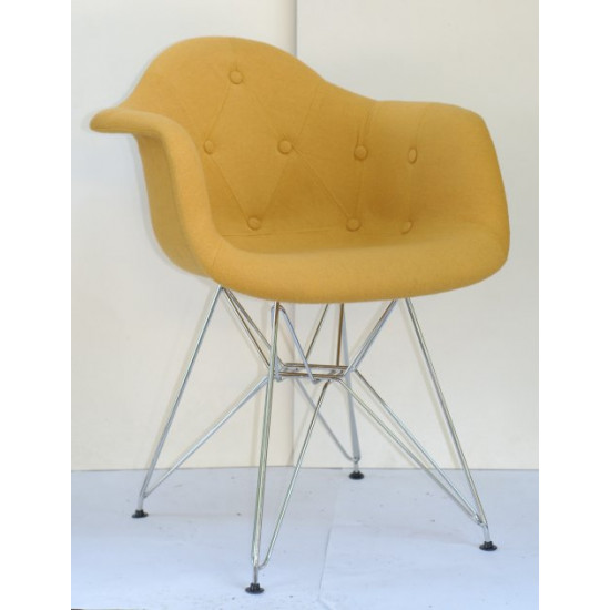 Chair Leon CH-ML Soft Wool Onder Mebli Yellow W-4