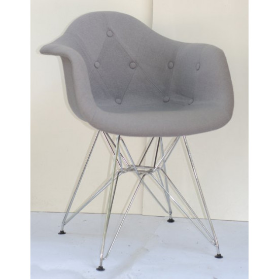 Chair Leon CH-ML Soft Wool Onder Mebli Gray W-16