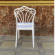 Plastic dining chair Onder Mebli LOKAN WHITE 07