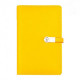 Notebook diary BMR with eco-leather with wireless charging and Powerbank 8000 mAh Yellow