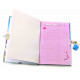 Notepad for girls with lock 19x13x2 cm 32907B