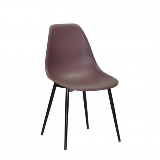 Chair Nik Metal-BK Onder Mebli Brown 90