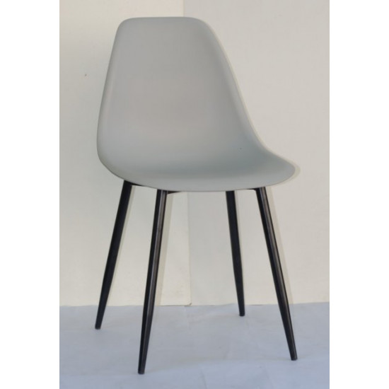 Chair Nik Metal-BK Onder Mebli Gray 10